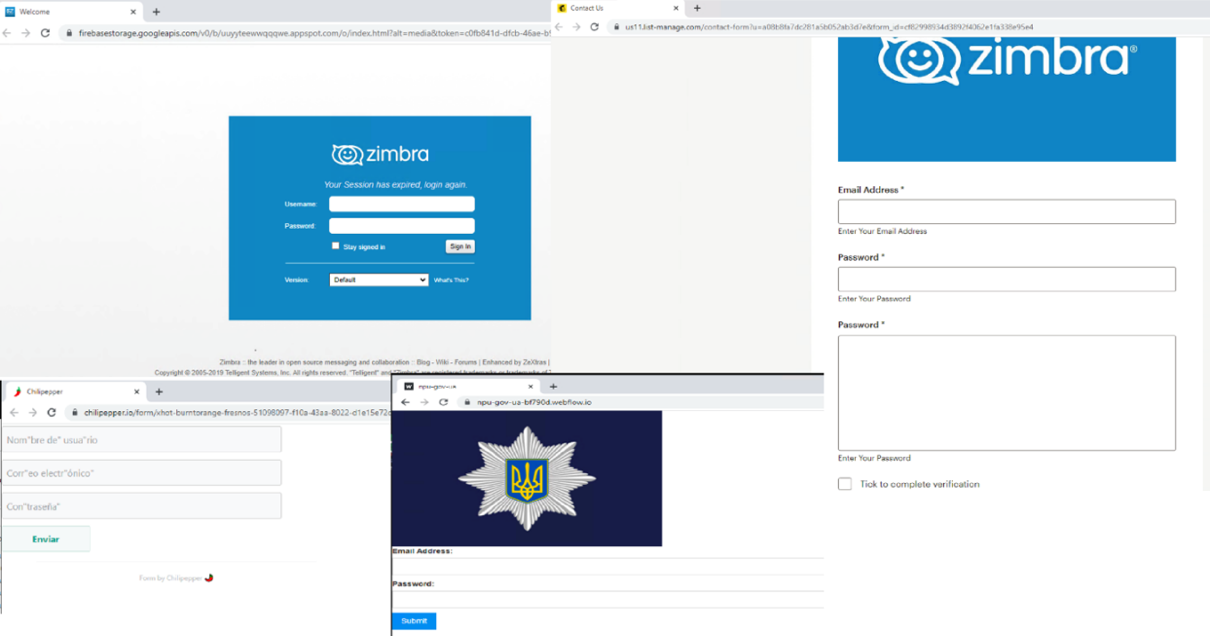 Spearphishing Campaign Targets Zimbra Webmail Portals of Government  Organizations
